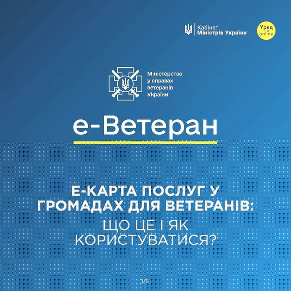 Мінветеранів запустило е-Карту послуг в громадах для ветеранів війни