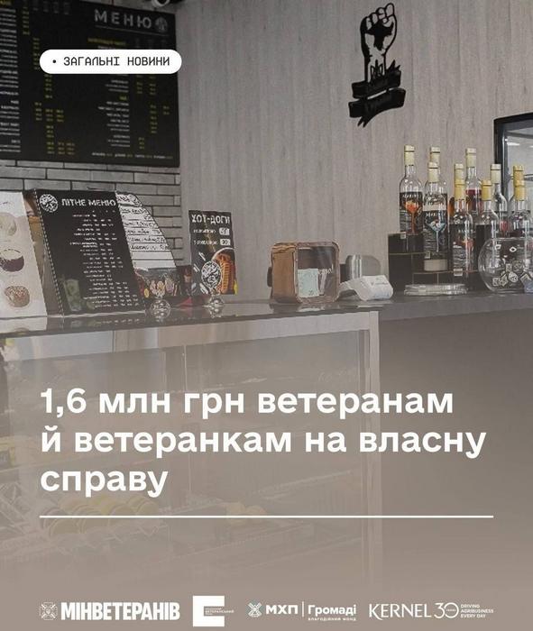 До 1,6 млн грн на власну справу — триває прийом заявок на конкурс ветеранського бізнесу!