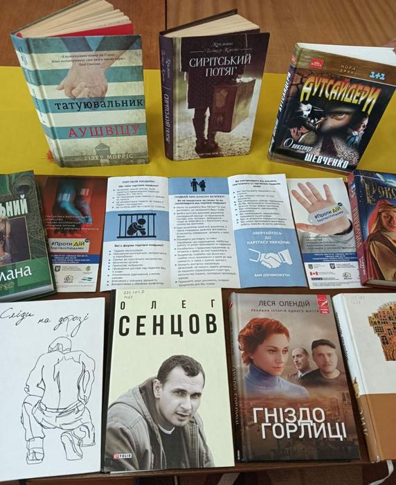 До Всесвітнього дня протидії торгівлі людьми у Макарівській дитячій бібліотеці представлено тематичну книжкову виставку