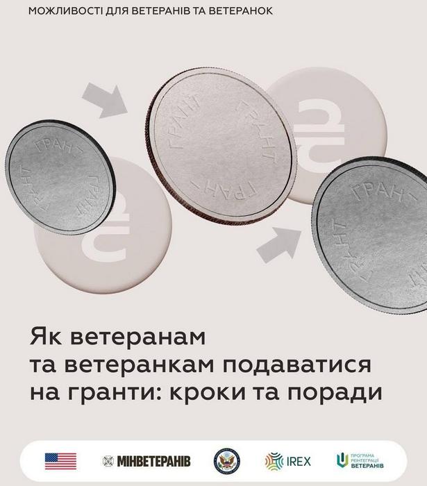 Як ветеранам та ветеранкам подаватися на гранти: кроки та поради