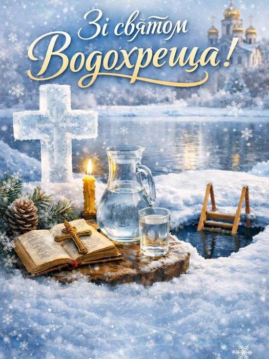 Привітання селищного голови з Хрещенням Господнім і Святим Богоявленням