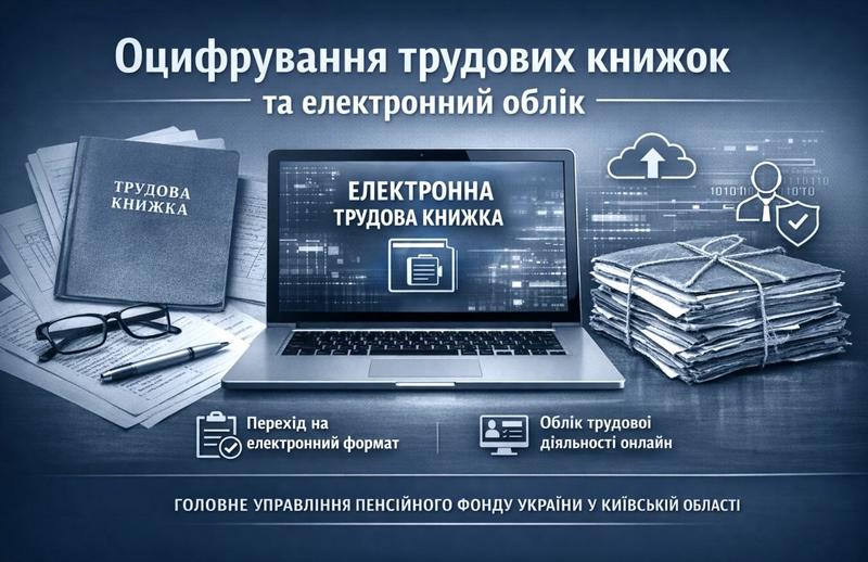 Щодо оцифрування трудових книжок та ведення електронного обліку трудової діяльності