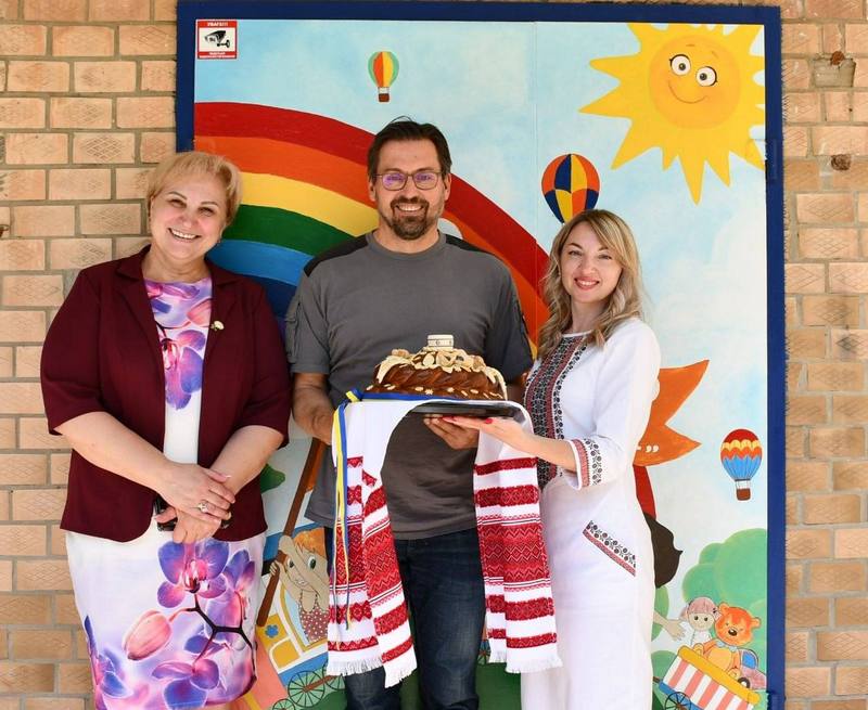 Мера міста Вандліц зустрічають короваєм