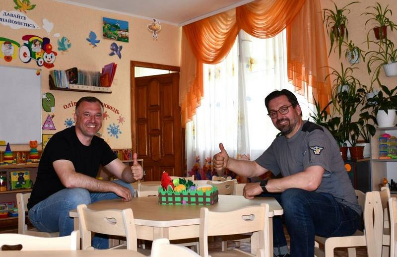Макарівський селищний голова та мер міста Вандліц відвідують дитячий садок