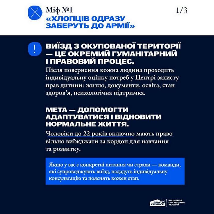 Брошура: "3 страхи, які заважають виїхати з окупації. Розвінчуємо міфи..."