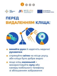 Брошура: Що робити перед видаленням кліща
