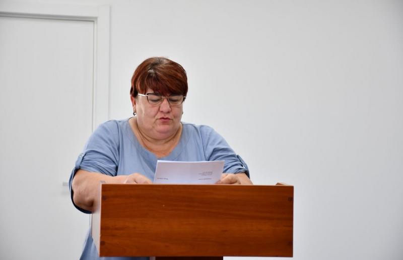 Виступ Радченко М.М., яка доповідає за трибуною