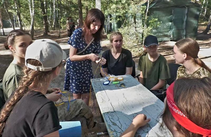 Творчий майстер-клас для учасників навчально-тренувального курсу під час літнього вишколу.