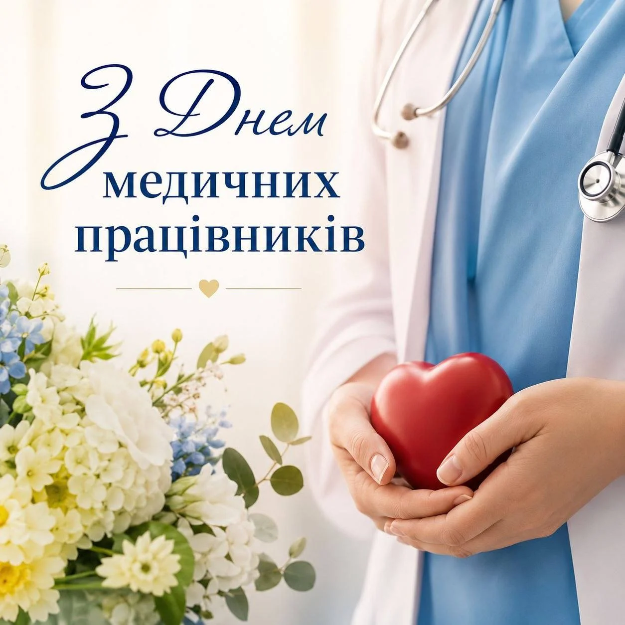 Привітання селищного голови з Днем медичного працівника!