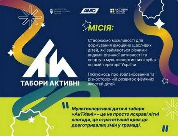 «Дитячий мультиспортивний фестиваль «акТИвні» — літо 2026
